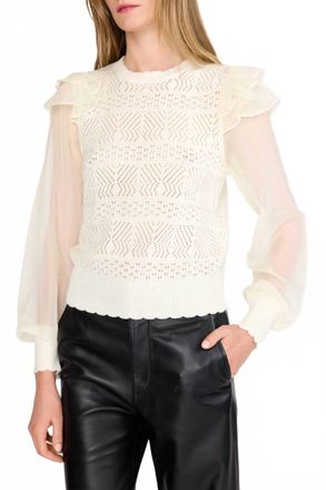 Christy Lynn Dahlia Sweater In Ivory
