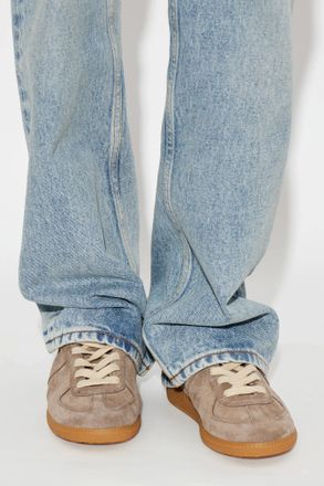 Maison Margiela Suede Sports Shoes, Womens, Beige