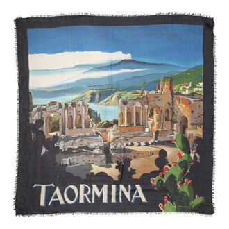 Dolce & Gabbana Scarves, female, Multicolor, Size: ONE SIZE Taormina Modal Shawl