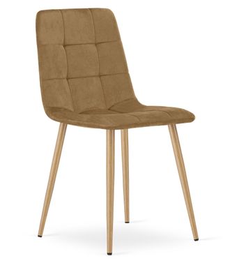 OEM Silla Kara - Terciopelo Marr&oacute;n / Patas Color Madera X 1