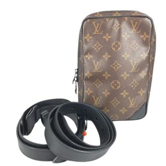 Louis Vuitton Vintage, unisex, Bruin, ONE Size, Leer, Pre-owned Vintage Cross Body Bag