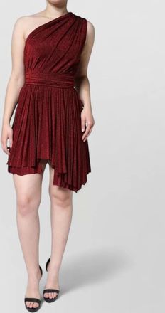 Dolce & Gabbana pleated one-shoulder mini dress
