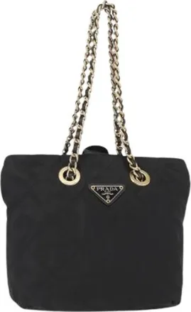 Prada Pre-owned Shoulder Bags, female, Black, Size: ONE SIZE Pre-owned Vintage Shoulder Bag