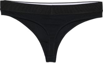 Tom Ford Womens Slip Thong Black Modal Slips & Camisoles