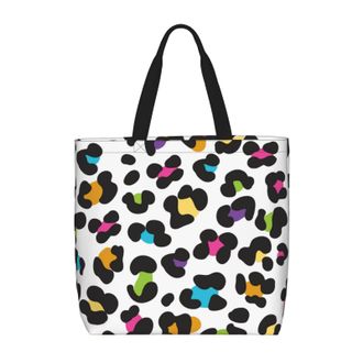 Generic Women Handbag Fashion Leopard Exotic Pattern Women Beach Bag Large Capacity Waterproof Shoulder Bags, For Gym, Wedding, Swim, Work, Christmas