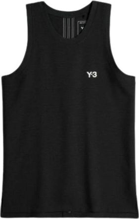 Yohji Yamamoto Tops, Heren, Zwart, M, Polyester, Elegante Basketbaljersey