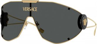 Versace Dark Grey Shield Unisex Sunglasses VE2268 100287 142
