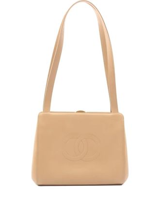 Chanel Borsa a spalla in pelle Caviar 1997-1999 - Toni neutri