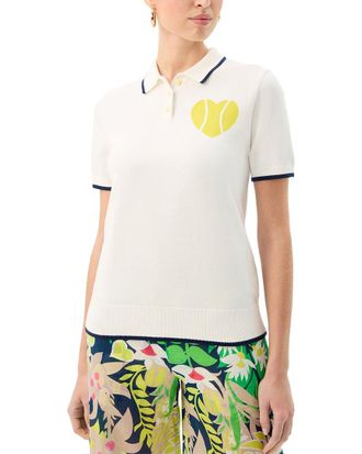 Trina Turk Serena Heart Polo Shirt