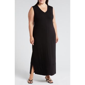 Universal Standard Claremont Midi Shift Dress in Black at Nordstrom, Size 3Xl