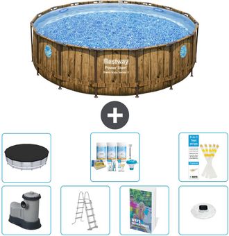 Bestway Piscina Bestway Power Steel Redonda - 488x122 Cm - 8-piezas S576