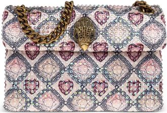Kurt Geiger Borsa mini Kensington con catena - Rosa
