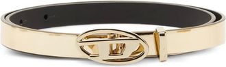 Diesel Cintura con fibbia logo - Oro