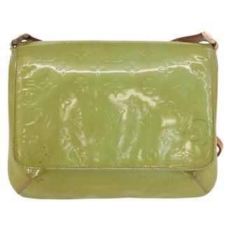 Louis Vuitton Thompson Street Monogram Vernis Blue Patent_Leather Handbag (Pre-Owned)