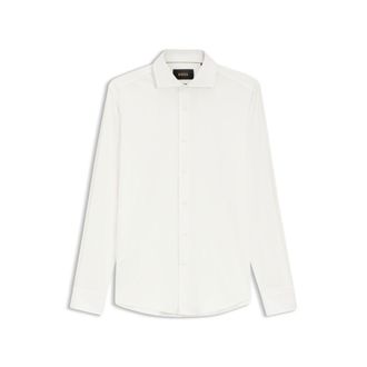BOSS Slim-fit shirt in an Italian-made cotton blend