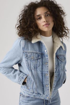 Levi's Chaqueta sherpa trucker Original - Mujer - XS - Azul / Feeling Everything