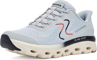 Skechers Glide Step Sole Hands Free Slip-Ins Womens Shoes Blue : 8.5 B - Medium, Textile