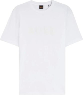 HUGO BOSS T-shirts - Heren - Tops - Wit - Maat: XL Katoen