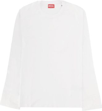 Diesel Kristian Cotton Crewneck Long-Sleeve T-Shirt