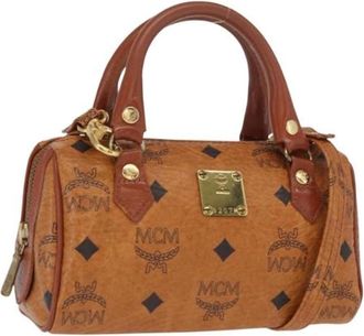 MCM Pre-owned Mini Bags, female, Brown, Size: ONE SIZE Pre-owned Mini Bag