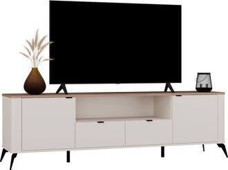 Topeshop Locker Rtv Cordoba 2d2s Cashmir Beige Oak Castello Locker Under Tv 2 Dibujos