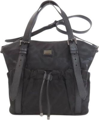 Burberry Pre-owned Shoulder Bags, female, Black, Size: ONE SIZE Pre-owned Tote Bag