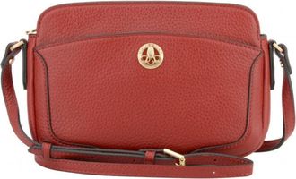 Pourchet Tassen, Dames, Rood, ONE Size, Leer, Image Crossbody Tas