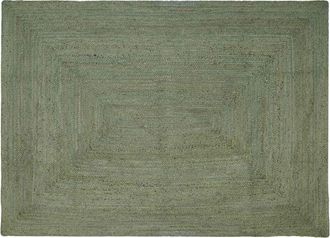 vidaXL Alfombra De &Aacute;rea Verde Oliva 160 X 230 Cm Yute Vidaxl