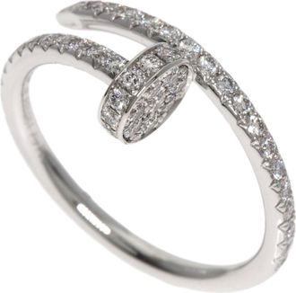 Cartier White Gold White Gold (18K) Band Ring (Pre-Owned)