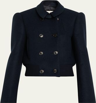 Dries Van Noten Vudy Double-Breasted Wool Jacket