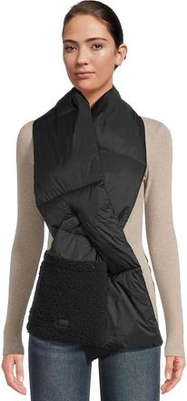 UGG Aw Uggfluff Packable Womens Scarf Black, Nylon