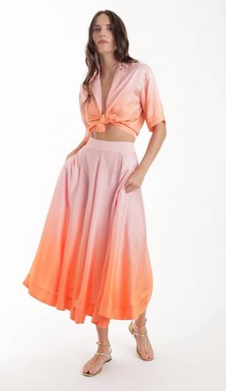 Karina Grimaldi Aria Skirt In Multicolor