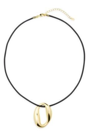 Argento Vivo Abstract Pendant Cord Necklace in Gold at Nordstrom Rack