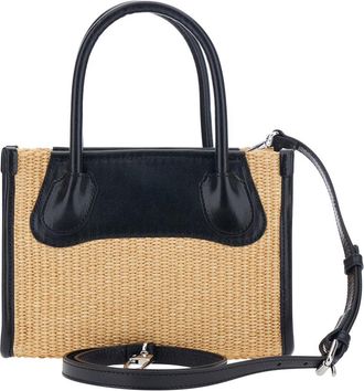 Vivienne Westwood Womens Handbag Troy Beige Cotton Handbags Hand Bags