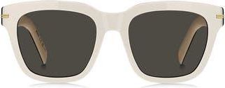BOSS 52mm Rectangular Sunglasses in White Black at Nordstrom Rack
