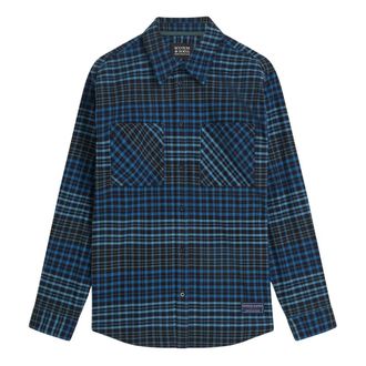 Scotch & Soda Overhemden, Heren, Blauw, L, Casual Shirts