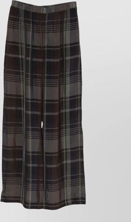 Frankie Shop checked wide-leg trousers