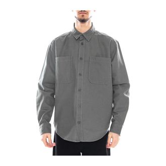 Only & Sons Onsalp Canvas Overshirt 0359 - Heren - Casual Overhemden - Grijs - S - Katoen - Overhemden