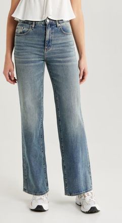 PacSun Grace High Waist Girlfriend Jeans in Med Wash at Nordstrom, Size 25
