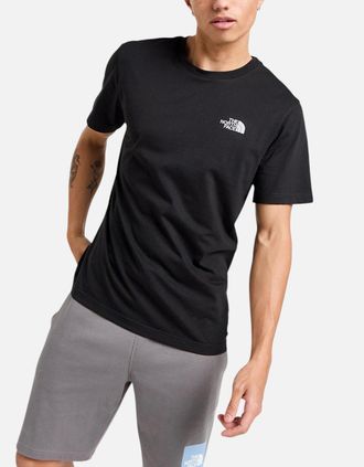 The North Face Mens The North Face Mens T Shirts Simple Dome Crew Neck Sports Cotton Black T-Shirt - Size: 40