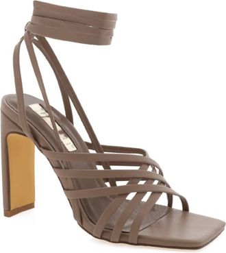 Billini Tahana Taupe Strappy Heel In Pecan