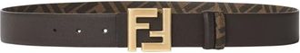 Fendi Heren, Accessoires, Bruin, Maat: 105 CM Leer