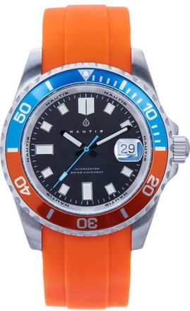 Nautis Interceptor Quartz Black Dial Mens Watch 19161G-C