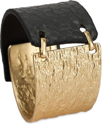 Saachi Saachi Textured Leather Bracelet