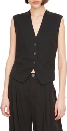 Vince Drapey Tencel Lyocell Vest in Black at Nordstrom Rack, Size 16 (Similar To 14W-16W)
