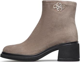 Loriblu Su&egrave;de Enkellaarsjes - Dames - Laarzen met Hak - Grijs - 37 EU - Su&egrave;de - Schoenen