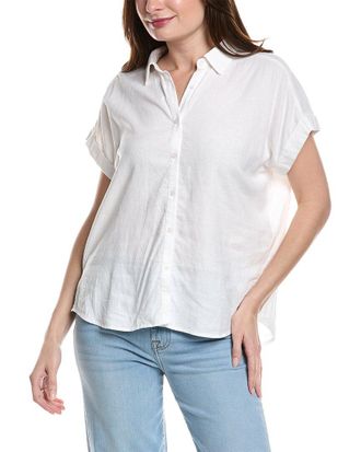 7 For All Mankind Easy Linen-Blend Shirt