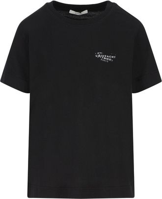 Givenchy Womens Logo Cotton T-Shirt