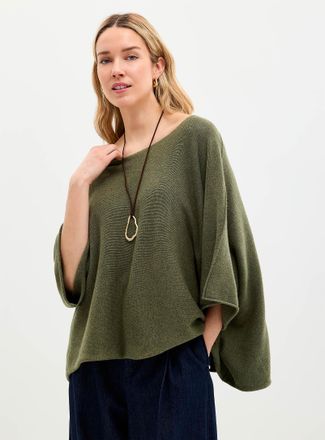 Contemporaine Womens Oversized boxy-fit boat-neck sweater Exclusive collection from Italy