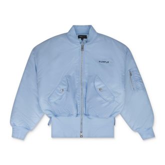 Purple Blue Wordmark Bomber